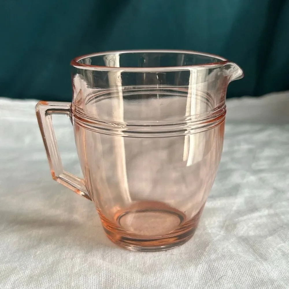 Vintage Fostoria Priscilla Pink Glass Creamer